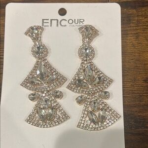 Gold and Silver Statement Earrings